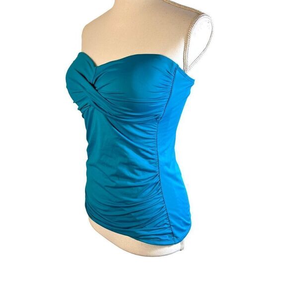 Anna Cole Twist Front Bandeaukini Swim Top - Picture 3 of 7